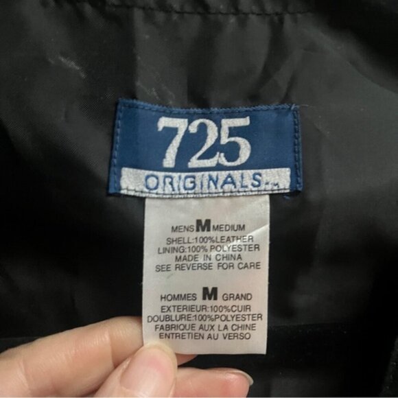 725 Originals leather suede Y2K snap button vest Sz M - Picture 4 of 6